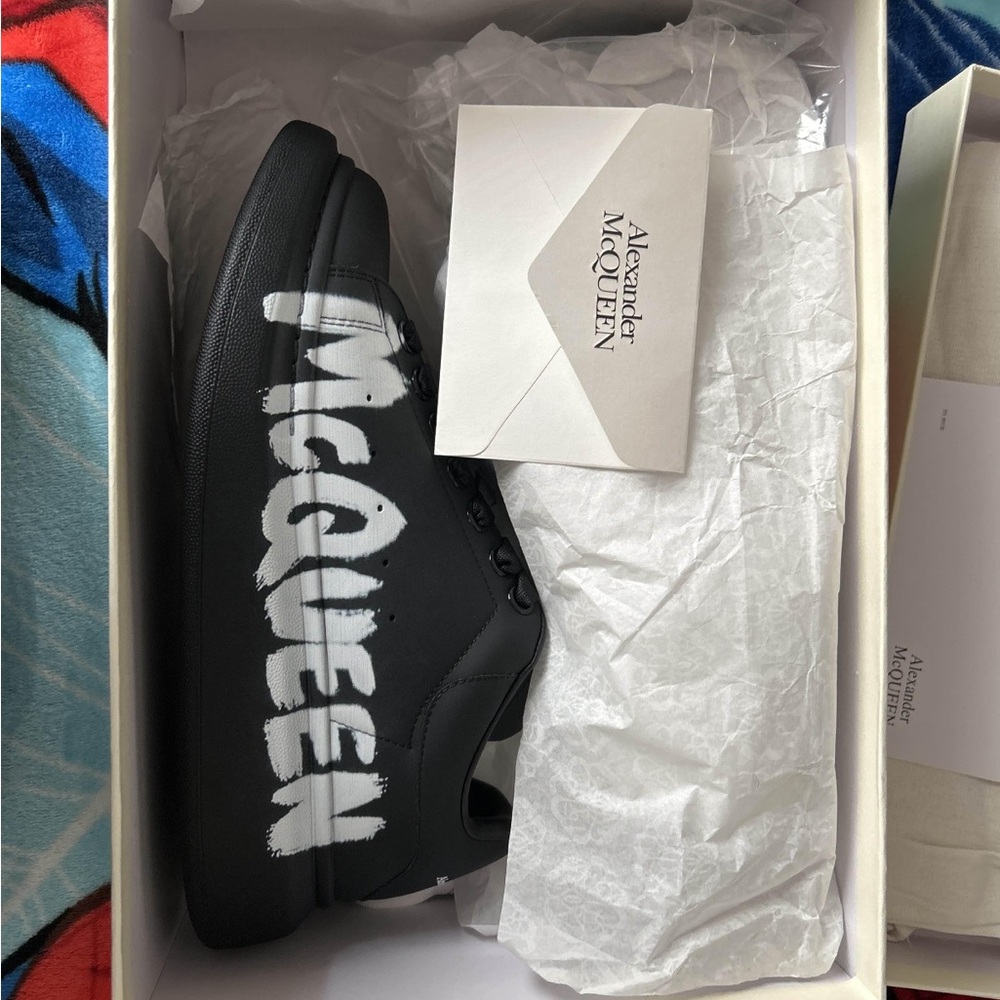 Alexander McQueen Black and White Sneakers